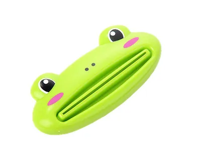 Produktbild von Zahnpasta Tubenquetscher – Frosch Design – Tubenausdrücker für Zahnpasta & Cremes – Grün – Praktisch & Wiederverwendbar