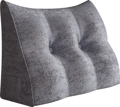 Zdjęcie produktu dla Duża ergonomiczna poduszka na zagłówek aksamitna poduszka klinowa, poduszka do czytania, poduszka klinowa, poduszka na plecy, poduszka wypoczynkowa, poduszka dekoracyjna