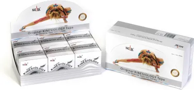 Produktbild von Nasara Kinesiologie Tape 5m x 5 cm 6er Box : weiss Farbe: weiss