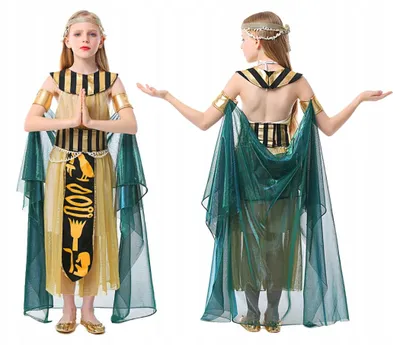 Obrázek produktu pro Korbi | Kostým Kleopatra - Velikost L - Zlatý - Majestátní design - Ideální na karneval