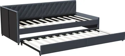 Obrázok produktu pre Rozkladacia pohovka 90/180 x 200 cm – rozkladacia dvojposteľ v tvare U – s úložným priestorom – drevený rám – zamatový poťah – bez matraca – sivá
