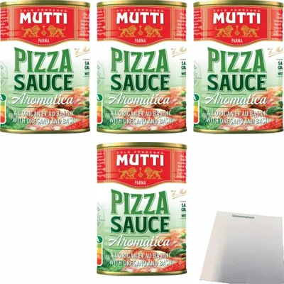 Produktbild von Mutti Pizzasauce gewürzt 4er Pack (4x400g Dose)