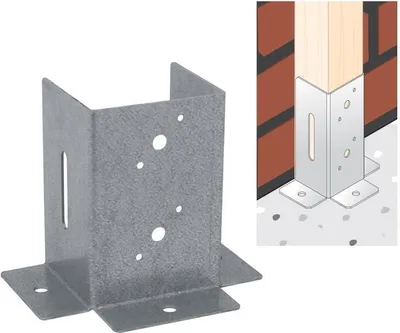 Produktbild von Sockel für Verbindungsmasten 101x150mm verzinkt