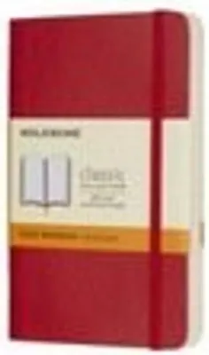 Image de Moleskine Carnet de notes Pocket/A6, Ligné, Couverture souple, Rouge écarlate