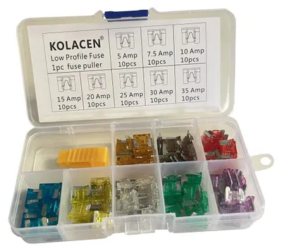 Mini-Flachsicherungen Set 5–35A, 81-teilig inkl. Sicherungszieher