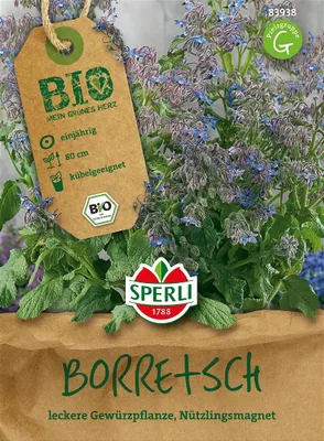 Produktbild von SPERLI  Boretschsamen Borago officinalis 50 Pflanzen