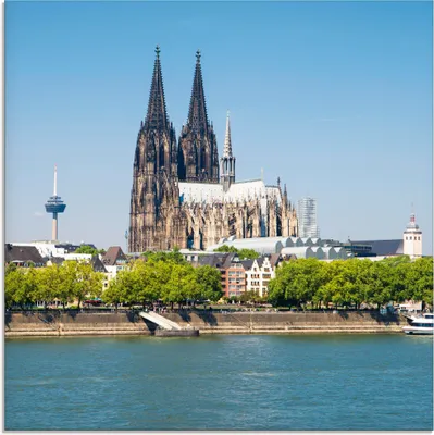 Produktbild von ARTland Glasbild Kölner Dom Größe: 30x30 cm