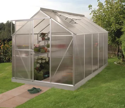 Obrázek produktu pro Vitavia "Triton 6200" skleník včetně ocelového základu eloxovaný hliník 6,2 m² 6 mm HKP
