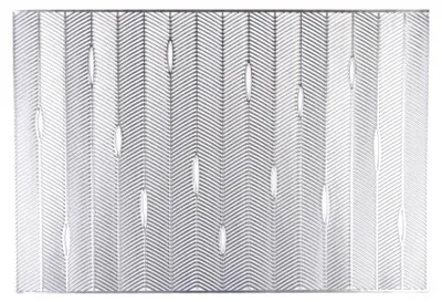 Produktbild von Rechteckige Untersetzer in Silber – 6er-Set