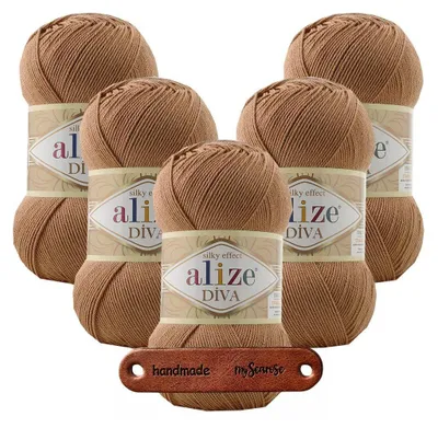Produktbild von 5 x ALIZE Diva 261 Red Brown mit Label