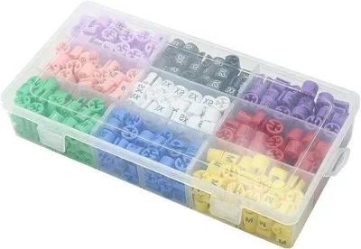 Obrázek produktu pro Sada visaček na ramínka, 450 kusů, různé velikosti a barvy