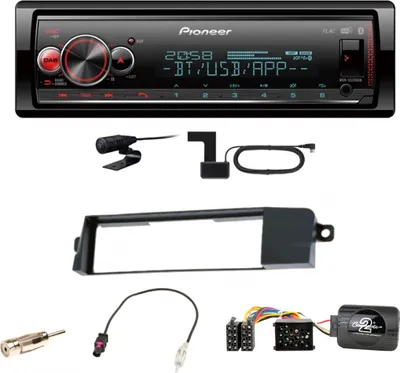 Produktbild von Pioneer MVH-S520DAB USB FLAC Digitalradio Bluetooth Einbauset für BMW 3er E46