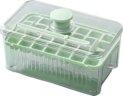 Obrázek produktu pro Velkokapacitní zásobník na kostky ledu Press Type 28 Ice Cube Maker Mould s víkem a zásobníkem pro domácí použití