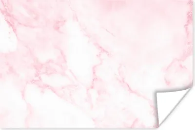 Produktbild von MuchoWow® Poster Marmor - Weiß - Rosa - Chic - Marmoroptik 120x80 cm - Bilder