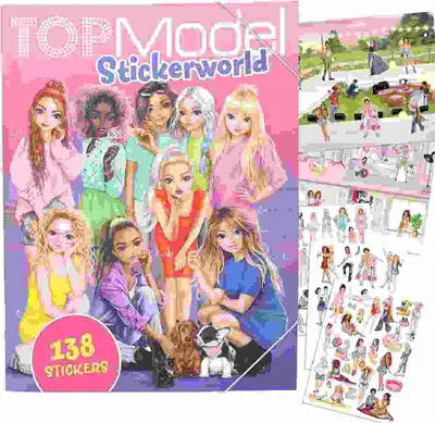 Produktbild von Stickerbuch TOPModel  Stickerworld, 138 Sticker, 16 Hintergrundseiten,, ab 6 Jahren DEPESCHE VERTR.