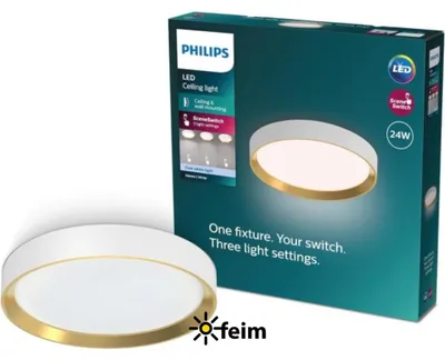 Immagine prodotto di Philips Apparecchio da soffitto, 24 W, LED, IP20, Bianco