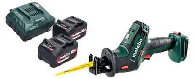 Produktbild von Metabo SSE 18 LTX Compact Akku Reciprosäge Säbelsäge 18 V 13 mm + 2x Akku 4,0 Ah + Ladegerät