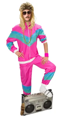 Produktbild von Trainingsanzug 80er Jahre Pink, Gr. XL