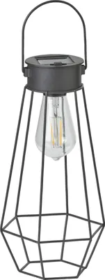 Produktbild von LED Solar Laterne Dämmerungssensor Industrielook IP44 Garten