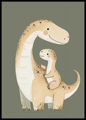 Zdjęcie produktu dla Plakat 50x70cm Wzory dla Dzieci, Chłopca Do Pokoju - Dinozaury