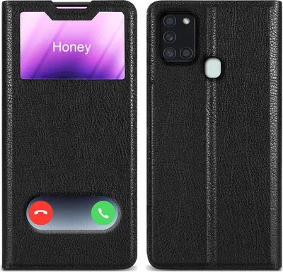 Obrázek produktu pro Cadorabo Protective Case for Samsung Galaxy A21s Case in Black Pouzdro na mobilní telefon typu kniha Cover Etui