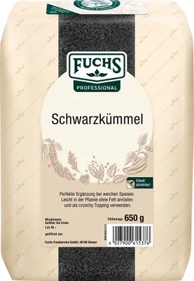Produktbild von Fuchs Professional Schwarzkümmel als crunchy Topping verwendbar 650g