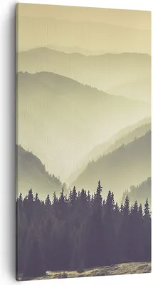 Produktbild von Bild auf Leinwand - Leinwandbild - Berge Wald Natur - 55x100cm - Wand Bild - Wanddeko - Wandbilder - Leinwanddruck - Bilder - Kunstdruck - Wanddekoration - Leinwand bilder - Wandkunst - PA55x100-3820
