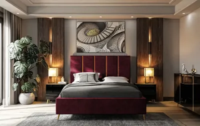 Obrázek produktu pro Čalouněná postel TIFFANY s kontejnerem 160x200 cm- Čelo postele:133 cm French Velvet 663