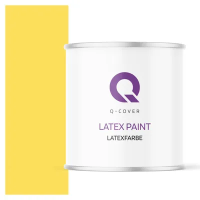 Produktbild von Latexfarbe  2 L Gelb  2 L | Innenfarbe | Wandfarbe | Deckenfarbe | Klasse 3 Mattfarbe Scheuerfest Hohe Deckkraft