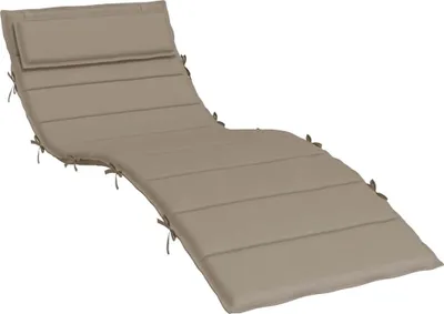 Zdjęcie produktu dla vidaXL Poduszka na leżak Taupe 180x60x4 cm Tkanina Oxford