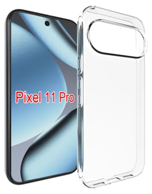 Productafbeelding van MobyDefend Hoesje - Geschikt voor Google Pixel 11 Pro  -  Transparante TPU Backcover - Volledig Doorzichtig