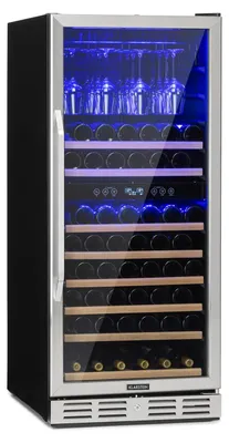 Obrázek produktu pro Klarstein vinotéka, 2 zóny, 306 l, skleněné dveře, indoor/outdoor, 116 lahví