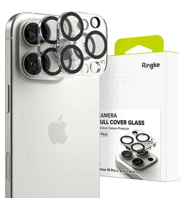 Zdjęcie produktu dla Osłona Aparatu Ringke Camera Protector 2-Pack Iphone 16 Pro / 16 Pro Max Clear