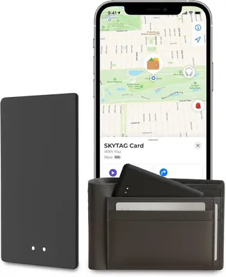 Obrázek produktu pro Nabíjecí sledovač pro peněženky, GPS lokátor pro tašky a peněženky, kompatibilní pouze s iOS