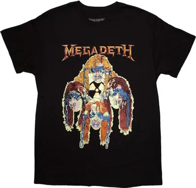 Produktbild von Megadeth - "Nuclear Glow Heads" T-Shirt für Herren/Damen Uni RO13126 (M) (Schwarz)