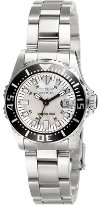 Produktbild von Invicta Pro Diver 2958 Damen Uhr - Quarzwerk - Edelstahl mit Zifferblatt in Weiß - 30 mm
