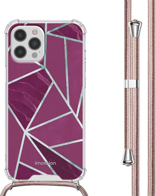 Obrázek produktu pro imoshion Designové pouzdro s páskem iPhone 12 (Pro) – Bordeaux Graphic