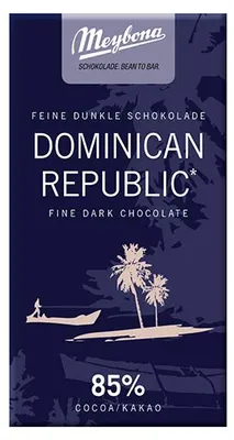 Produktbild von Meybona Ursprungs-Bitterschokolade Dominican Republic 85%  40g