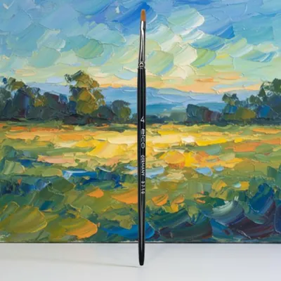 Produktbild von ELCO PINSEL Acrylpinsel – synthetische Borsten – Größe 4