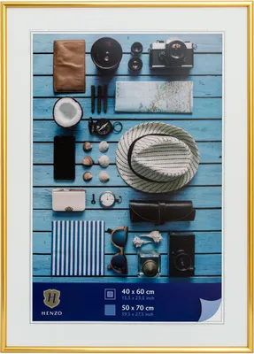 Obrázek produktu pro Rám Henzo na fotografie, Neapol, zlatá barva, 50x70 cm