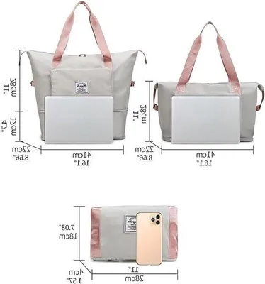 Produktbild von Famanu Reisetasche Faltbar - Wasserabweisend, Praktisch für Reisen