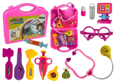 Produktbild von Kleiner Arzt Set Koffer Rosa Stethoskop
