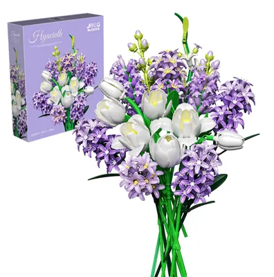 Produktbild von Blumenstrauß Klemmbausteine Blumen Set, Blumen Bauspielzeugset 739 St. Spielbausteine Home Deko Flower Muttertag Geburtstag Valentinstag