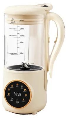 Obrázek produktu pro Stroj na výrobu sójového nápoje, objem 1,4 litru, výkon ohřevu 600 W, výkon míchání 200 W, LED displej, funkce odloženého spuštění (až 12 hodin)