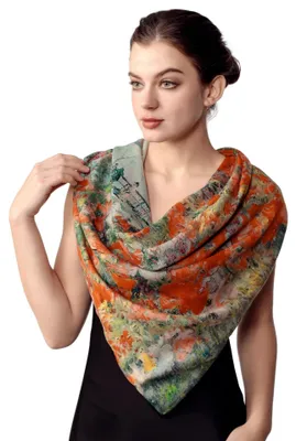 Zdjęcie produktu dla Elegancki damski szal z kaszmiru