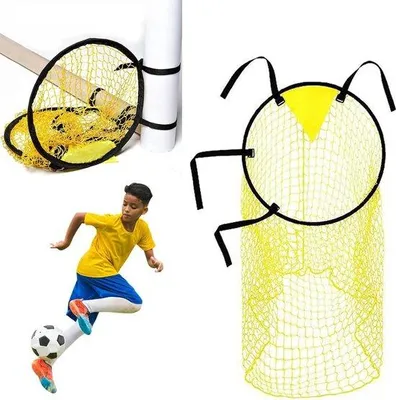 Produktbild von Famanu Fußballnetz - langlebiges Material für Fußballtraining - 45 x 60 cm