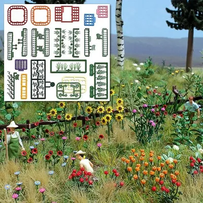 Produktbild von Busch 1258 - 1/87 / H0 Blumen- und Pflanzen-Set - Neu