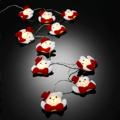Image de Guirlande interieur 10 ourson feutrine led