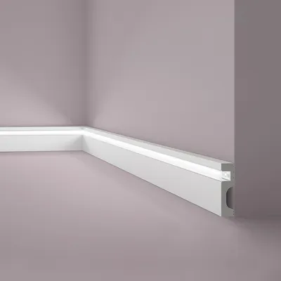 Produktbild von NMC IL11 WALLSTYL Sockelleiste Zierleiste Stuckleiste für Indirekte Beleuchtung 2 m