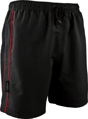Produktbild von GUGGEN MOUNTAIN Badehose für Herren wechselt Muster bei Nässe Badeshorts 1801 Beachshorts Boardshorts Männer mit Muster Schwarz Rot S
